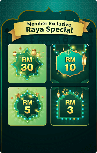 Sign up and draw lucky coupons up to RM30